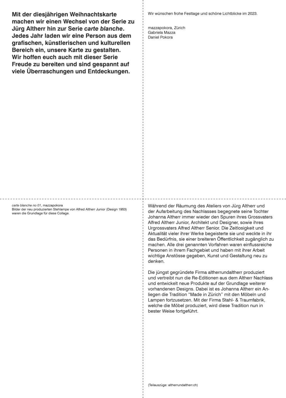 mazzapokora: Weihnachtskarten